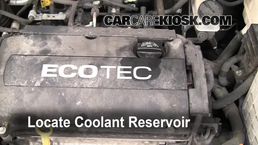 2009 Chevrolet Aveo LS 1.6L 4 Cyl. Coolant (Antifreeze) Add Coolant